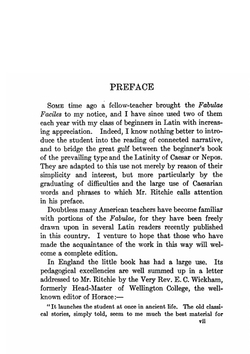Ritchie's Fabulae Faciles. A First Latin Reader | Francis Ritchie