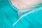 Халат хирургический стерильный 140 см размер 52-54 Евростандарт ворот Велькро рукав манжета