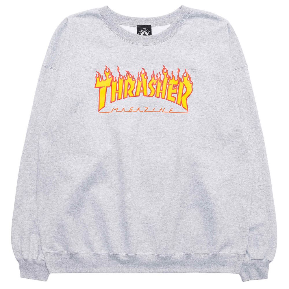 Свитшот Thrasher Flame Logo Light Steel