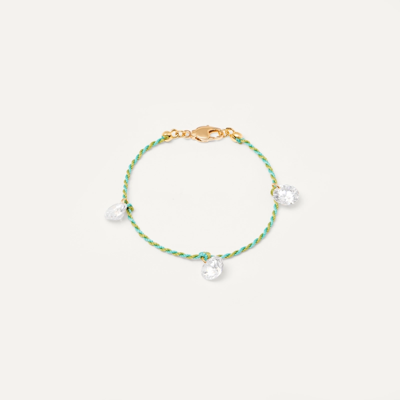 Браслет Плетеный Твой Цвет – Большой кристалл