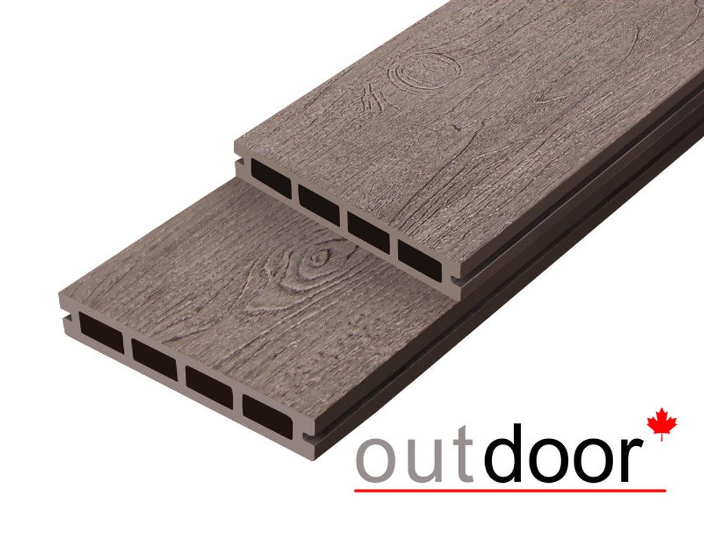 Террасная доска ДПК Outdoor 3D 150*25*4000 мм. NEVADA/CALIFORNIA BROWN коричневая микс