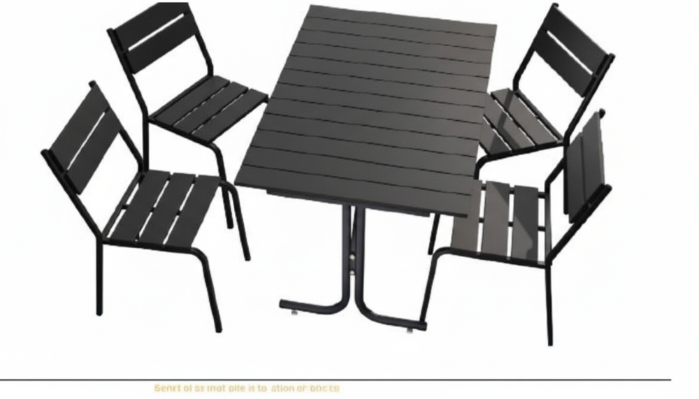 Комплект мебели "Бавария", стол 120*80 см+ 4 стула