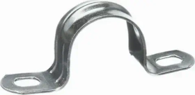 Скоба металлическая 2-х лапковая с внутр. d 19-20 мм (100шт) zeta41614
