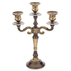GAEM Подсвечник для трех свечей, L23 W11 H33,5 см