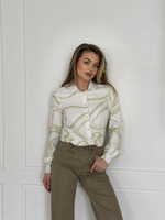 Блузка женская с принтом М-1352