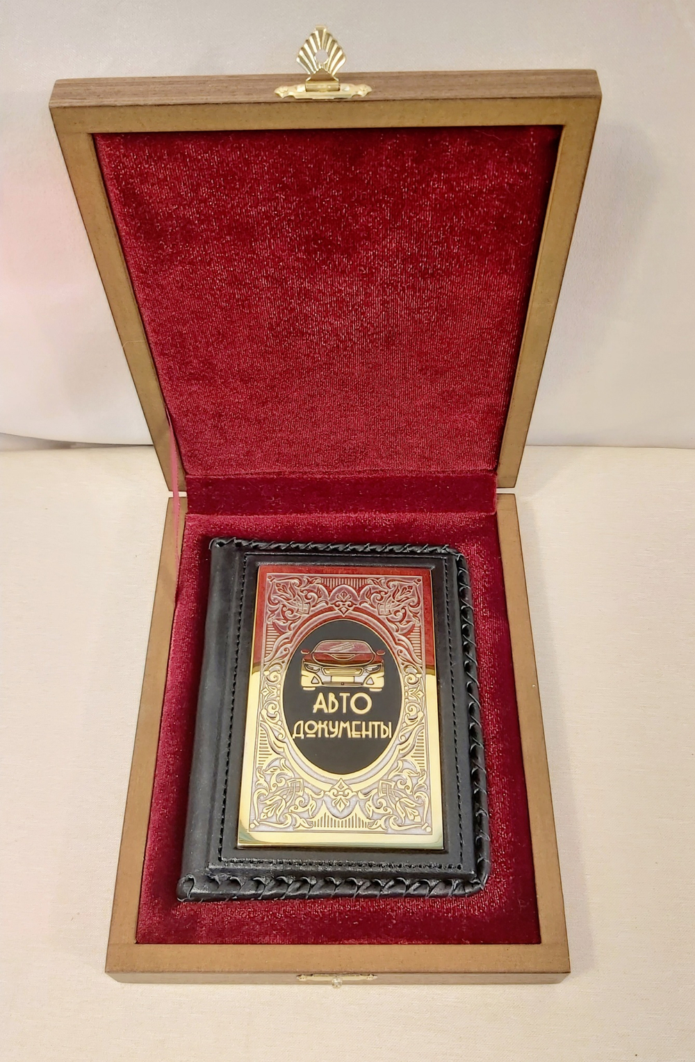 Обложка для автодокументов "Элитная" в футляре
