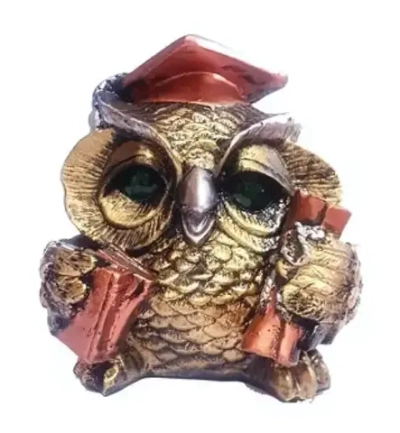Копилка из гипса «Сова-профессор» 17см