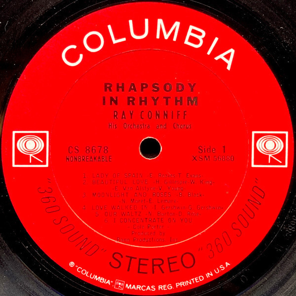Ray Conniff And His Orchestra And Chorus / Rhapsody In Rhythm (LP)