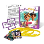 Игра настольная 12+ " Русский стиль " Селфи угадайка, состав: 4 ободка, 140 слов, 25 фант, инструкция, картонная упаковка, 20*4,1*21,3см