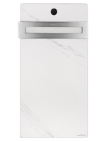 Полотенцесушитель электрический с каменной плитой Белый мрамор WONZON & WOGHAND STUTTGART, Темный графит (WW-A501-GM)