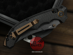 Нож Benchmade Mini Bedlam 865-02 Custom , рукоять Carbon Fiber