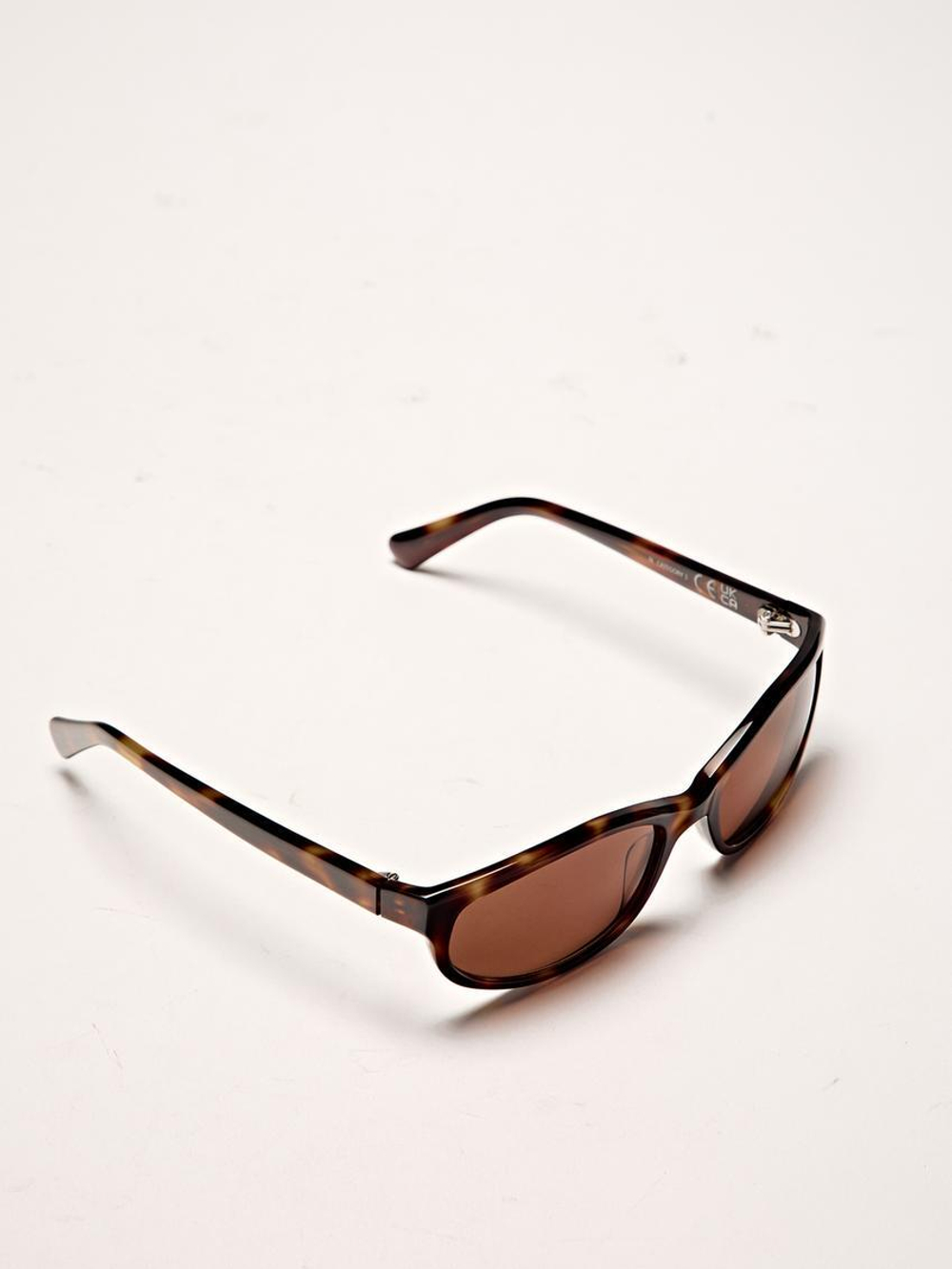 Massimo Dutti Маленькие овальные солнцезащитные очки, коричневый