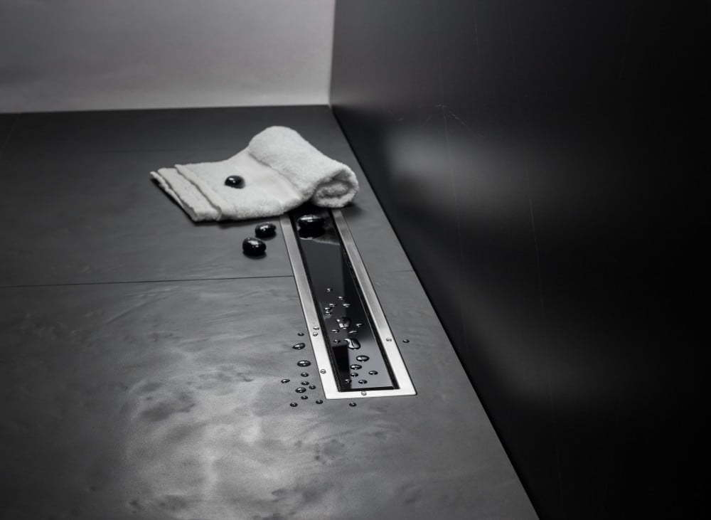Душевой лоток Pestan Confluo Premium Black Glass Line 650