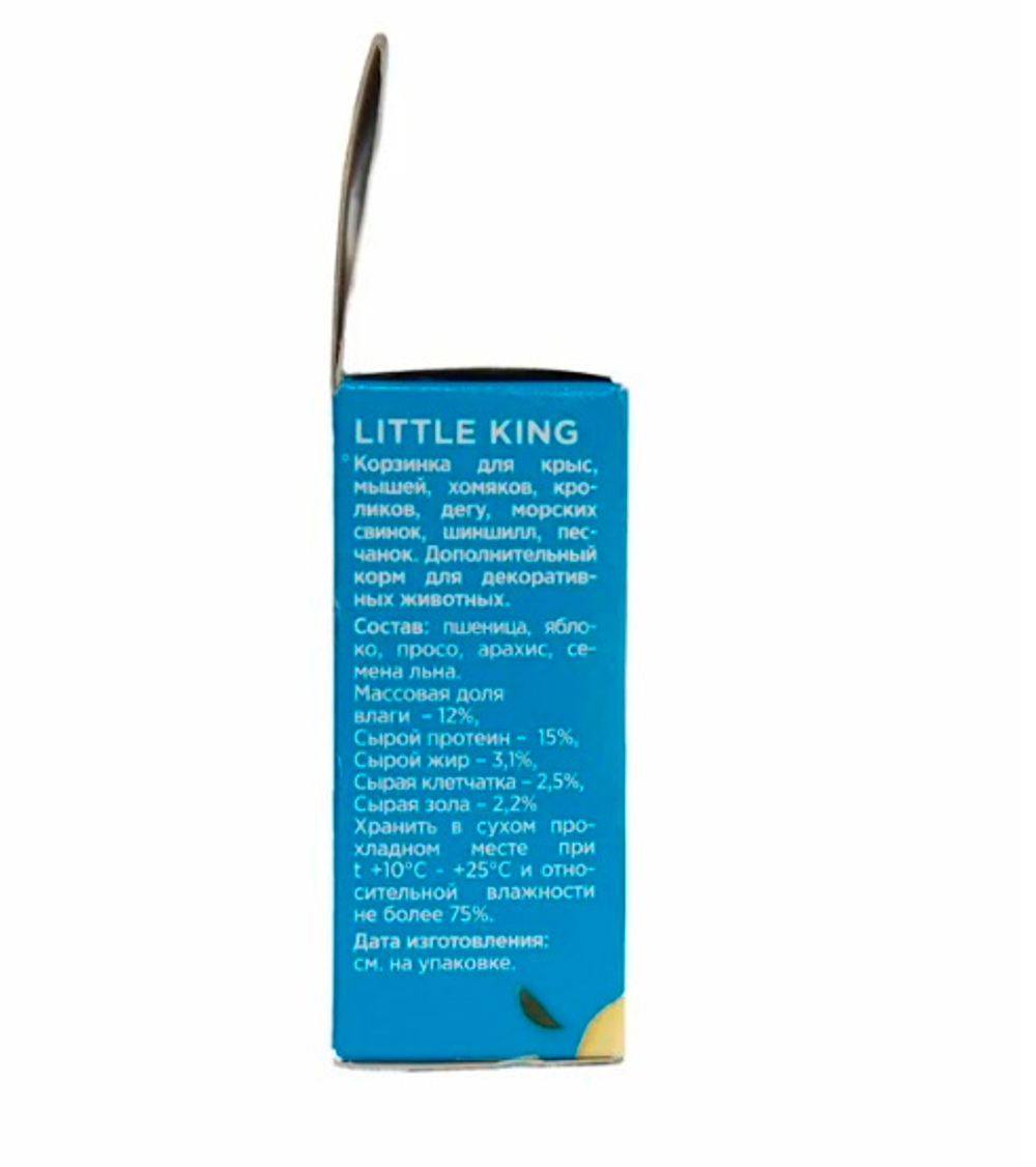 Little King лакомство для грызунов корзинка фруктово-ореховая, 40г