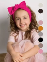 Повязка на голову для девочки солоха розовая