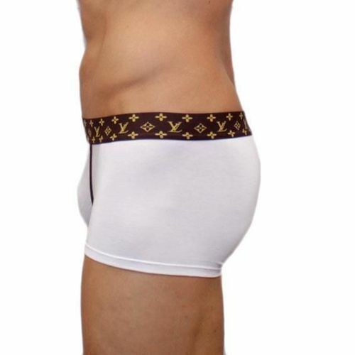 Мужские трусы боксеры Louis Vuitton классические белые