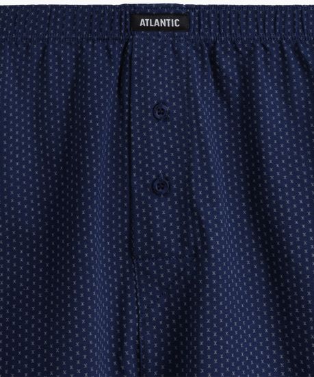 Трусы (2 шт) мужские семейные Atlantic 2MBX-079, хлопок, кобальт + темно-голубой