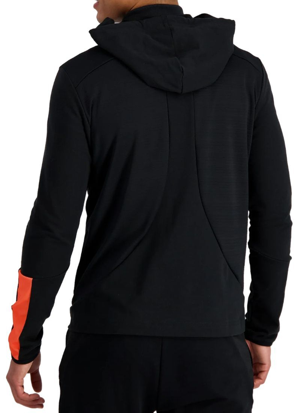 Куртка теннисная Le Coq Sportif Training SP Full Zip Hoody N°2 M - black/orange perf