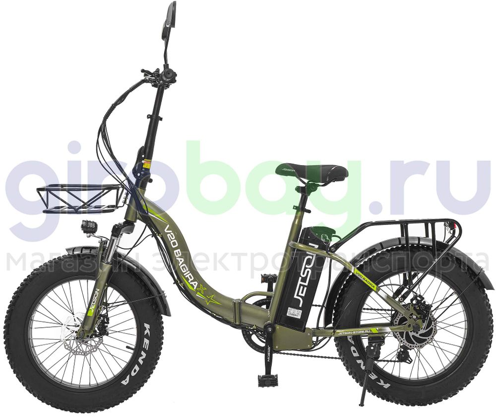 Электровелосипед Jetson V20 BAGIRA (48v/13Ah) - Хаки фото №5
