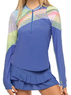 Женская футболка теннисная (dł. Рукава) Lucky in Love Count Me In Im In Long Sleeve Top - blue marine