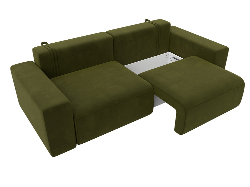 Диван прямой Лига-036 НПБ Классик МИКРОВЕЛЬВЕТ Зеленый