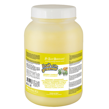 Шампунь Iv San Bernard Fruit of the Groomer Ginger&Elderbery для любого типа шерсти против раздражений и перхоти 500 мл