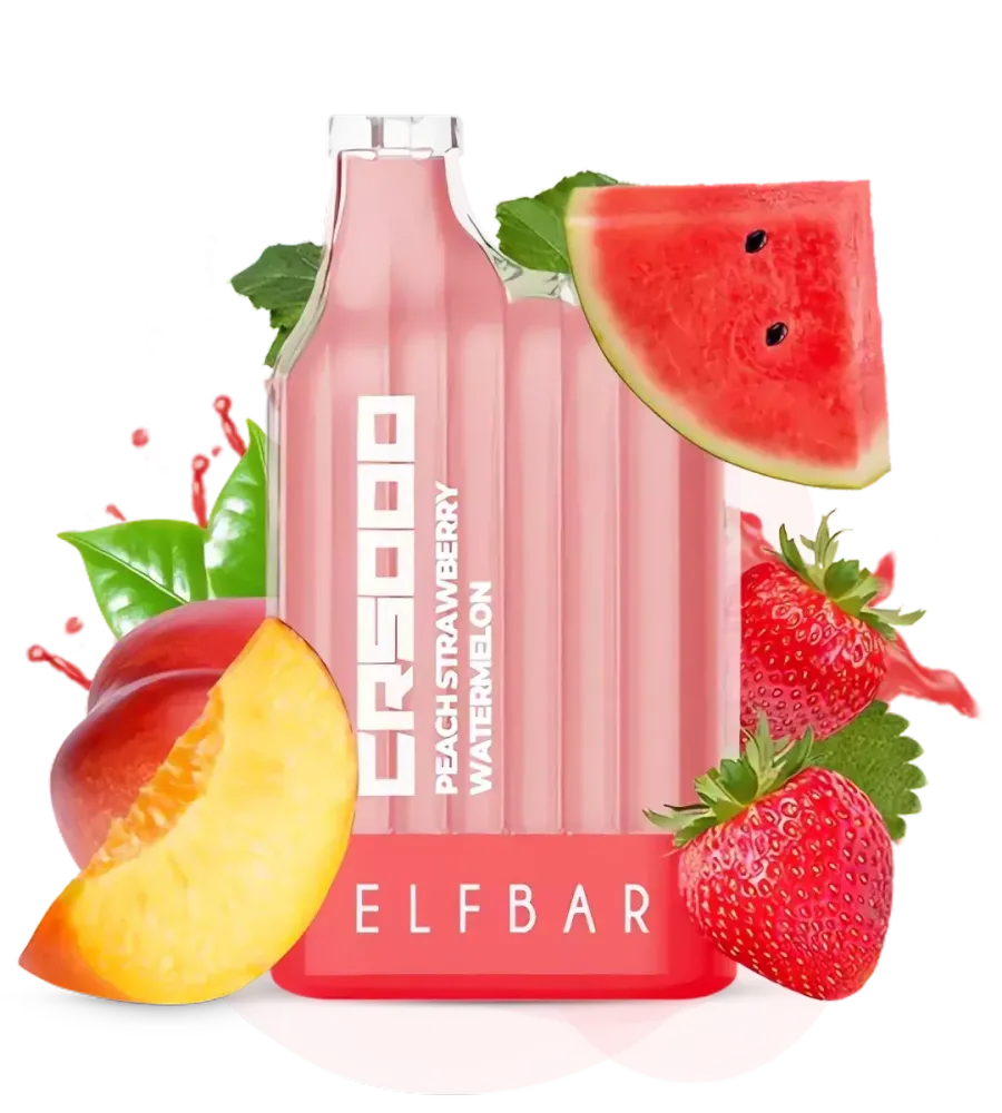 ELFBAR CR5000 - Peach Strawberry Watermelon (5% nic)