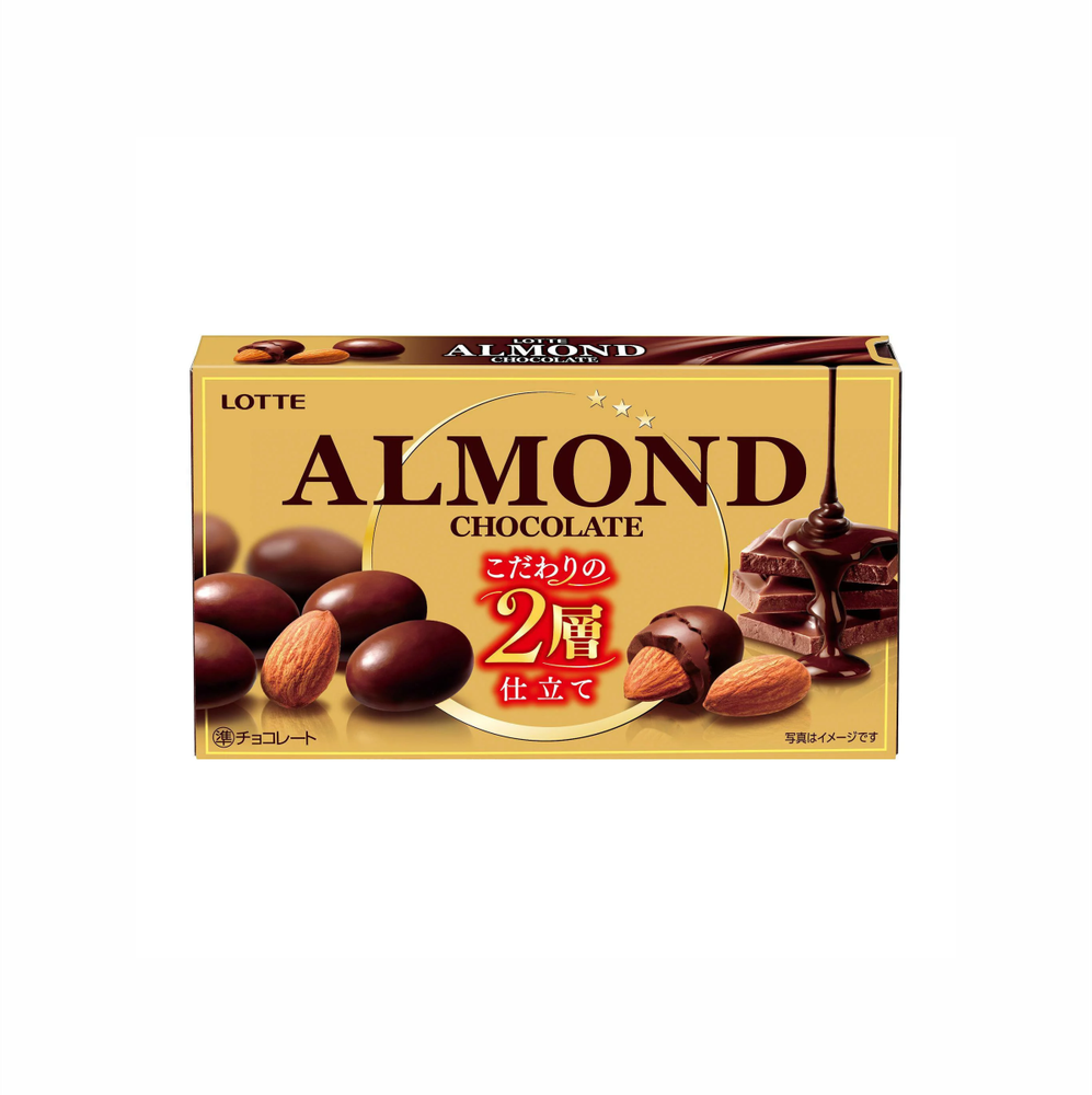 хрустящий обжаренный миндаль в шоколаде Lotte Almond Choco Ball 2 Layer