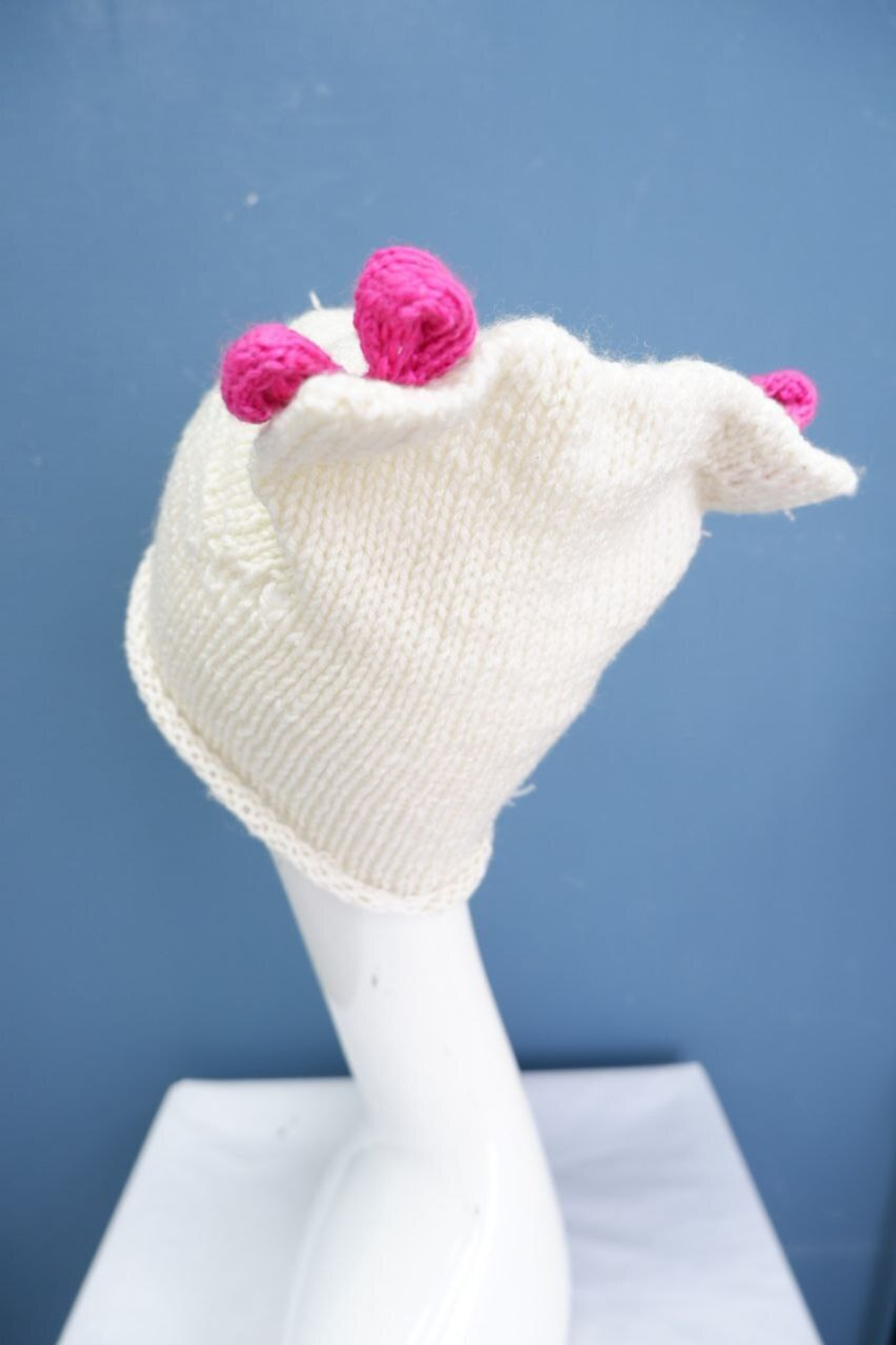 Шапка вязаная с мордочкой