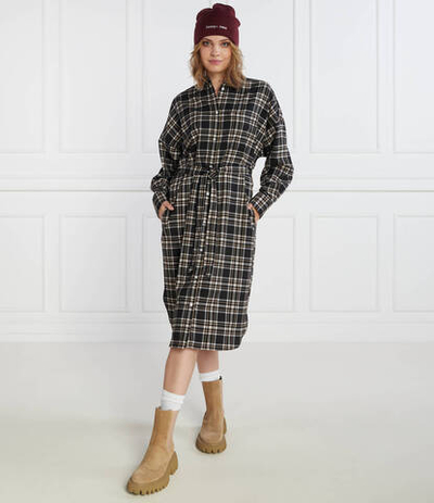 Платье с ремешком TJW CHECK BELOW Tommy Jeans - черный(DW0DW16850)
