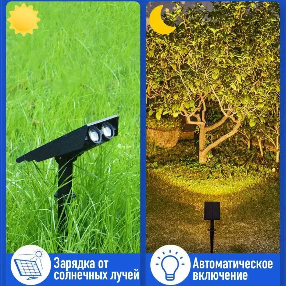 Садовая подсветка на солнечной батарее