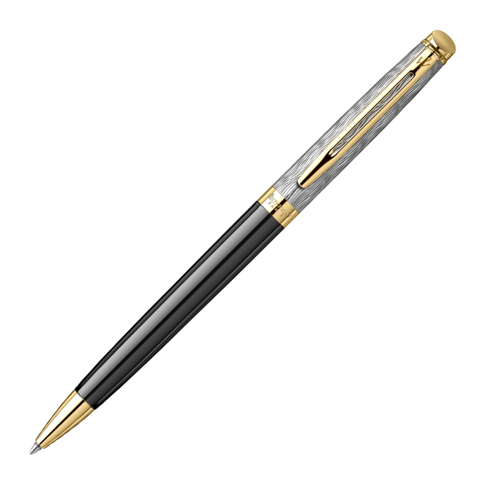 Шариковая ручка Waterman Reflections of Paris Hemisphere DeLuxe Black GT Mblue в подарочной коробке