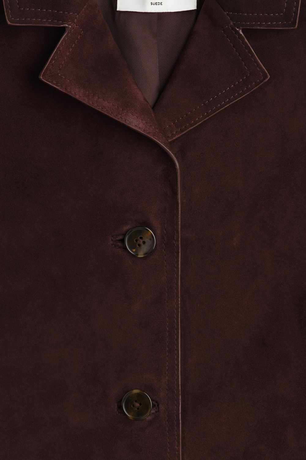 H&M Замшевая куртка, бордовый