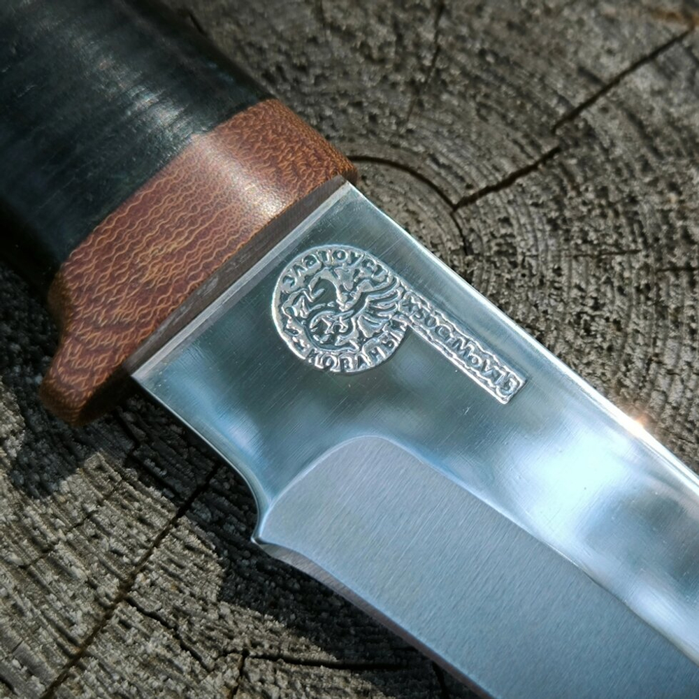 Туристический нож НС-52 Шихан, рукоять кожа (Златоуст)