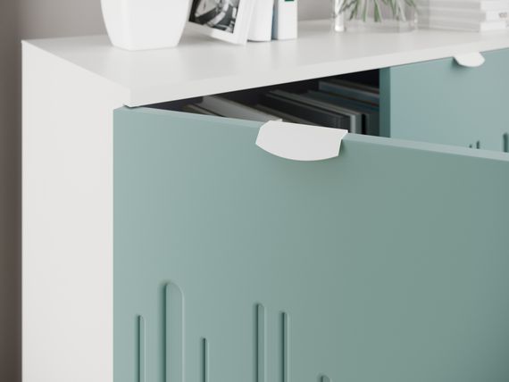 Комодино ПМ-390.13 Комод (Бриз софт, Белый Жемчуг)