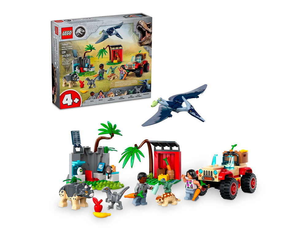 LEGO Jurassic World 76963 «Центр спасения детёнышей динозавров» — уход и игра