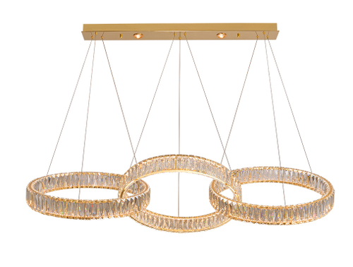 Подвесная светодиодная люстра Newport CRYSTAL 8243N/S gold , М0071053