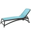 Шезлонг Atlantico, антрацит/голубой
