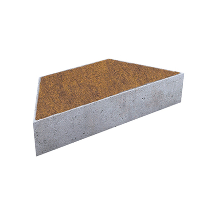 Тротуарная плитка ТРАПЕЦИЯ - Листопад гранит Янтарь