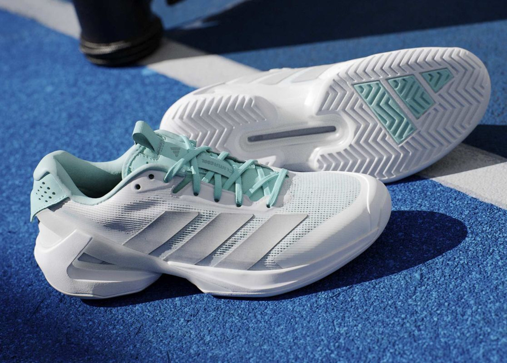 Женские теннисные кроссовки Adidas Adizero Ubersonic 5 W NM - cloud white/silver metallic/mint ton