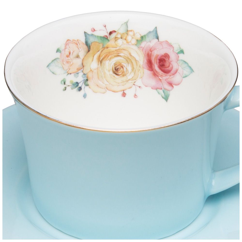 КОФЕЙНЫЙ НАБОР LEFARD "ВРЕМЕНА ГОДА" НА 2 ПЕР. 4 ПР. 180 МЛ ГОЛУБОЙ-ЖЕЛТЫЙ (КОР=24НАБ.)