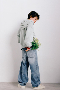 ZARA ТОЛСТОВКА НА МОЛНИИ, СВЕТЛО-СЕРЫЙ