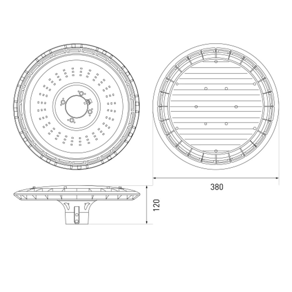 Светильник светодиодный садово-парковый ЭРА SPP-506-0-30K-060 60Вт 3000K IP65 черный | Садово-парковые светильники