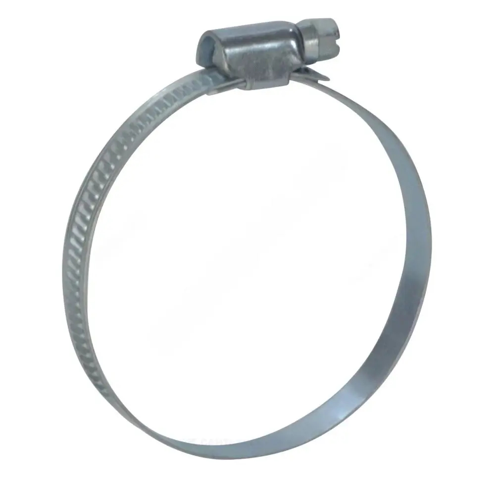 Хомут червячный стальной оцинкованный W1 с накатной лентой 9 мм