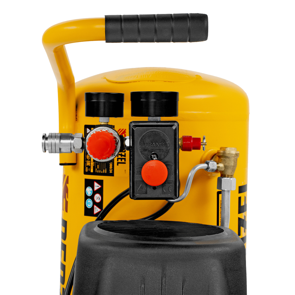 Компрессор воздушный DLC1300/24 безмасляный 1.3 кВт, 24 литра, 206 л/мин Denzel