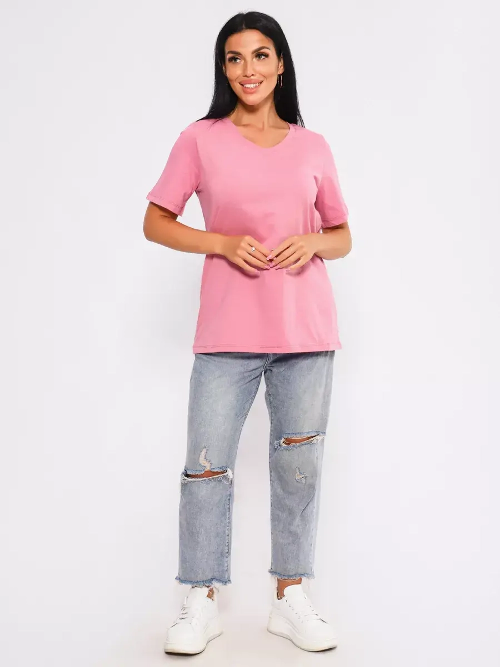 Футболка базовая большие размеры