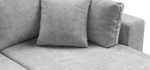 Угловой диван Босс Прайм ХЛ Вельвет Корд Серый(последний экземпляр)
