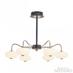 Люстра на штанге Arte Milano Neapolis-73908 273908/6 BK/GD