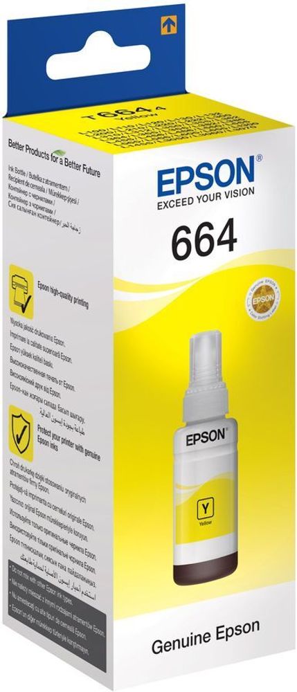 Epson Yellow для L100 70ml желтый C13T66444A Картридж