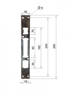 Китай Ответная планка 3024 (014278)